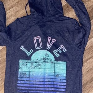 Victoria secrets size large zip up hoodie